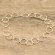 22k GP Circle choker Necklace for women, Brass Handmade jewelry Manufactuer